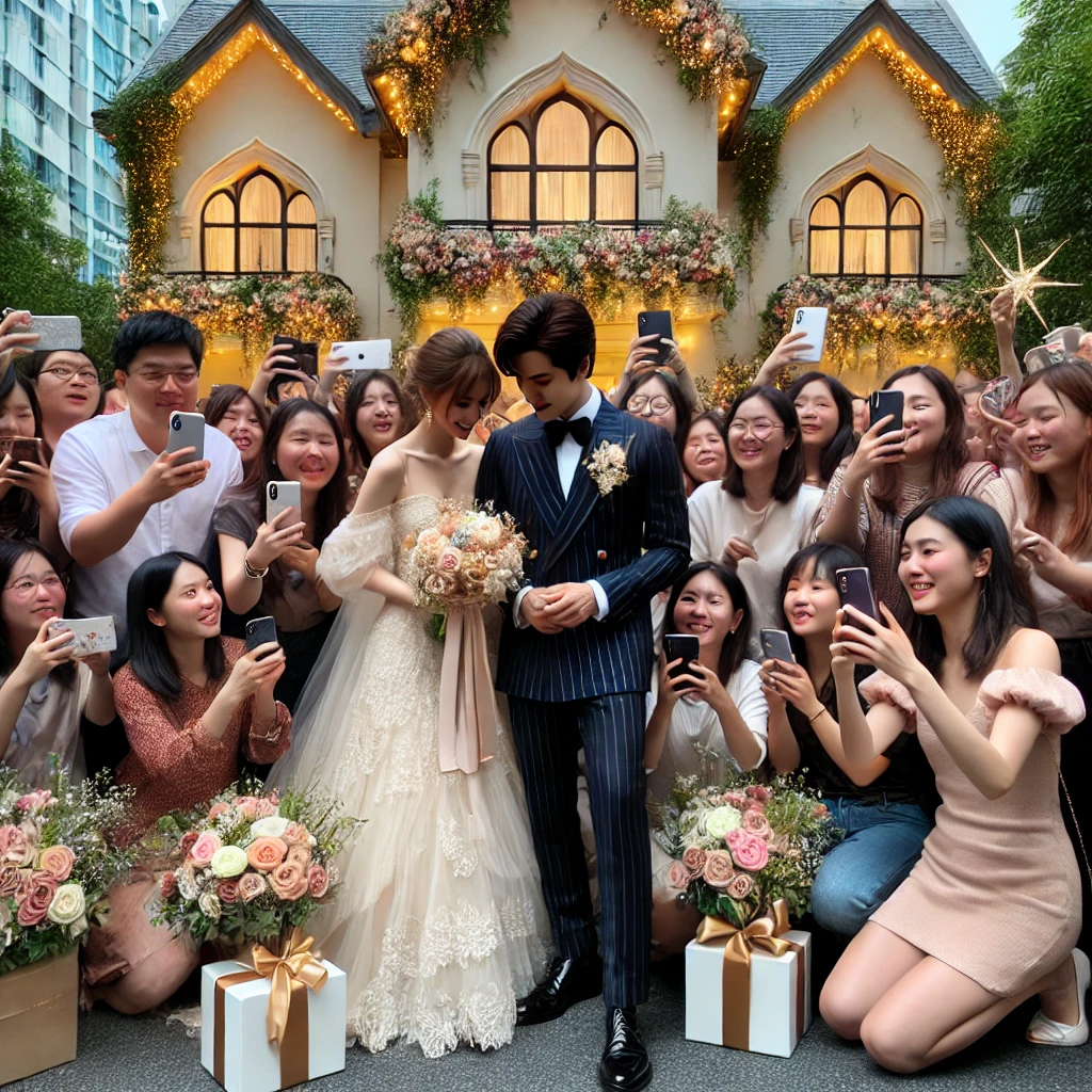 Momen Mengharukan di Hari Pernikahan Selebriti yang Dikunjungi oleh Fans Setia